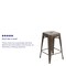 Flash Furniture Gray 24" High Metal Stool, PK4 4-ET-31320-24-GN-R-GG - alternate 9